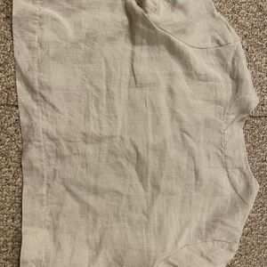 Kepola Design Cream Linen Crop Top